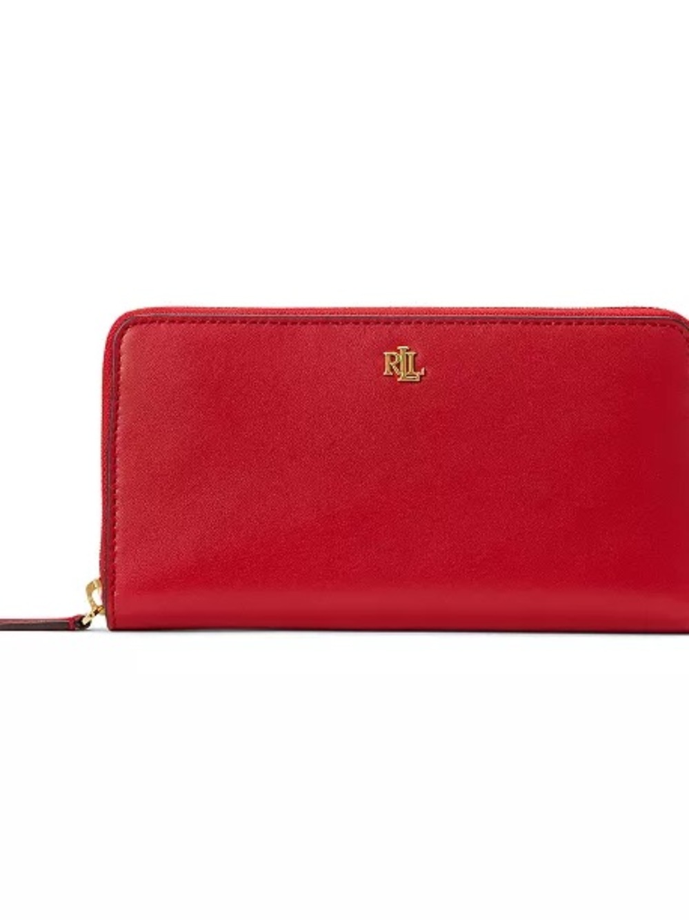 BRAND NEW Red Continental Leather Zip Wallet for Women